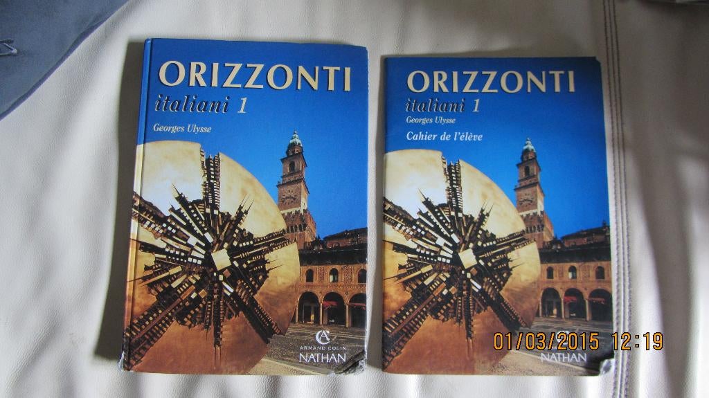 Orizzonti - italien 1ere année + livre d'exercice, Enlèvement ou Envoi