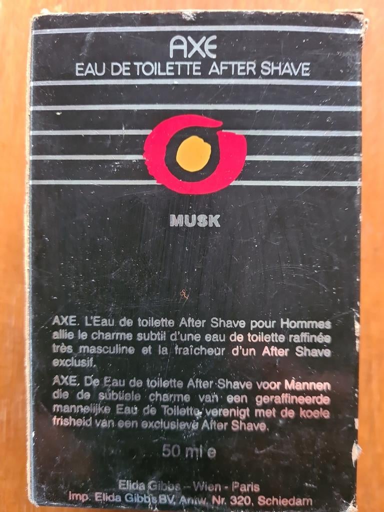 Vintage AXE Musk Eau de toilette after shave, Ophalen of Verzenden, Zo goed als nieuw
