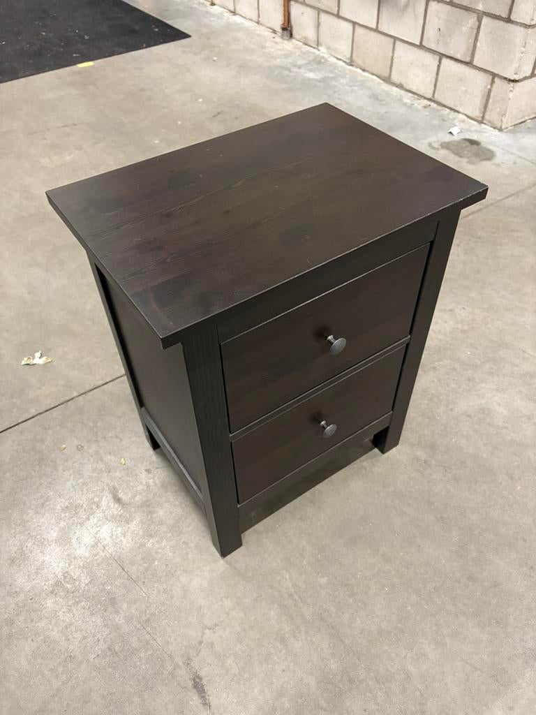 IKEA Hemnes nachtkastje - zwart, Ophalen, Zo goed als nieuw