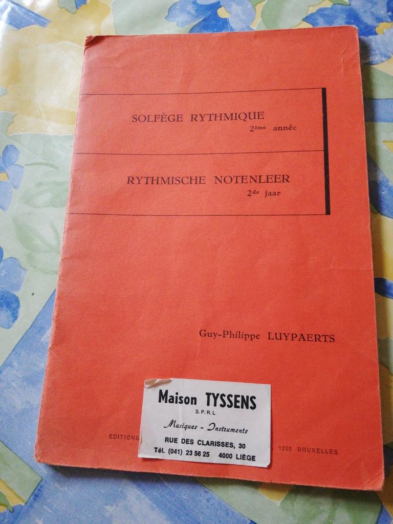 Solfège rythmique. 2eme année. Guy-Philippe Luypaerts., Enlèvement ou Envoi