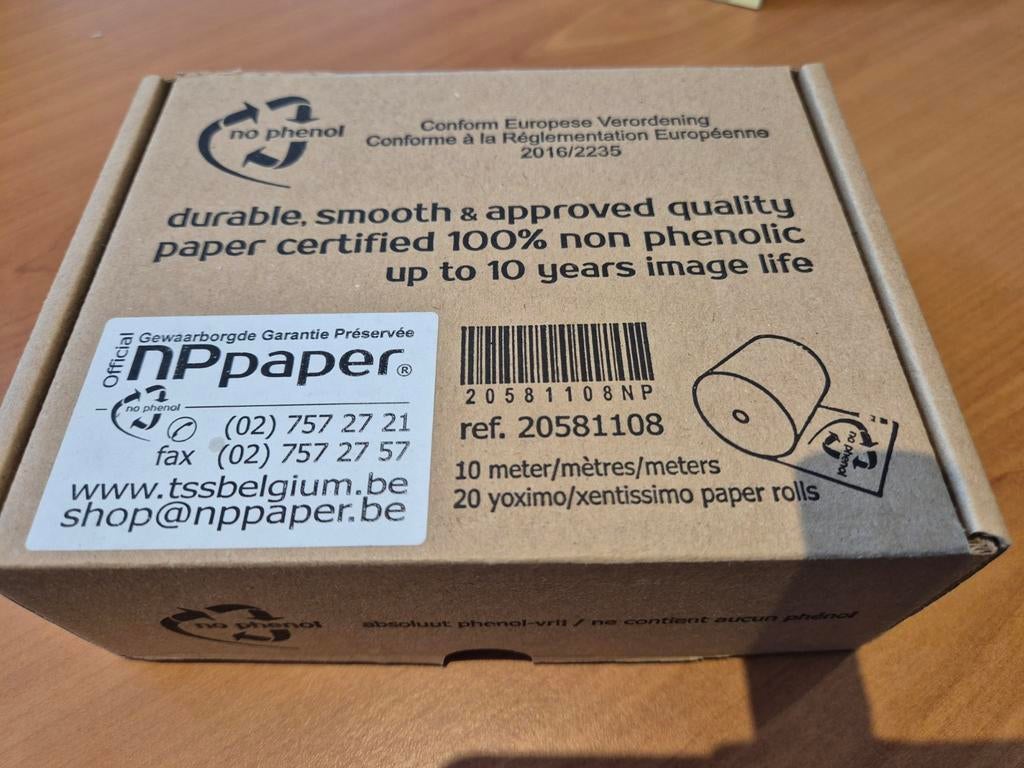 Rolletjes papier voor oa bancontact, Zakelijke goederen, Kantoor en Winkelinrichting | Kassa's en Betaalsystemen, Verzenden