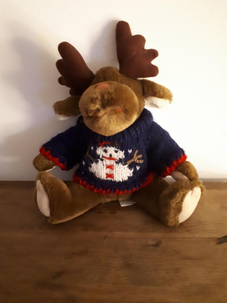 Jouet en peluche en forme de renne, Divers, Enlèvement ou Envoi, Comme neuf