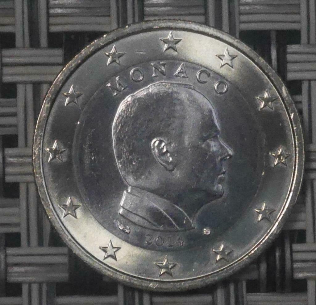 1 euro Monaco 2014 UNC, Envoi, Monaco, 1 euro, Série