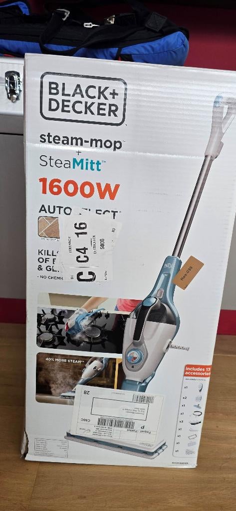 Balai à vapeur Steam Mop Black & Decker, Enlèvement, Neuf, Nettoyeur à vapeur