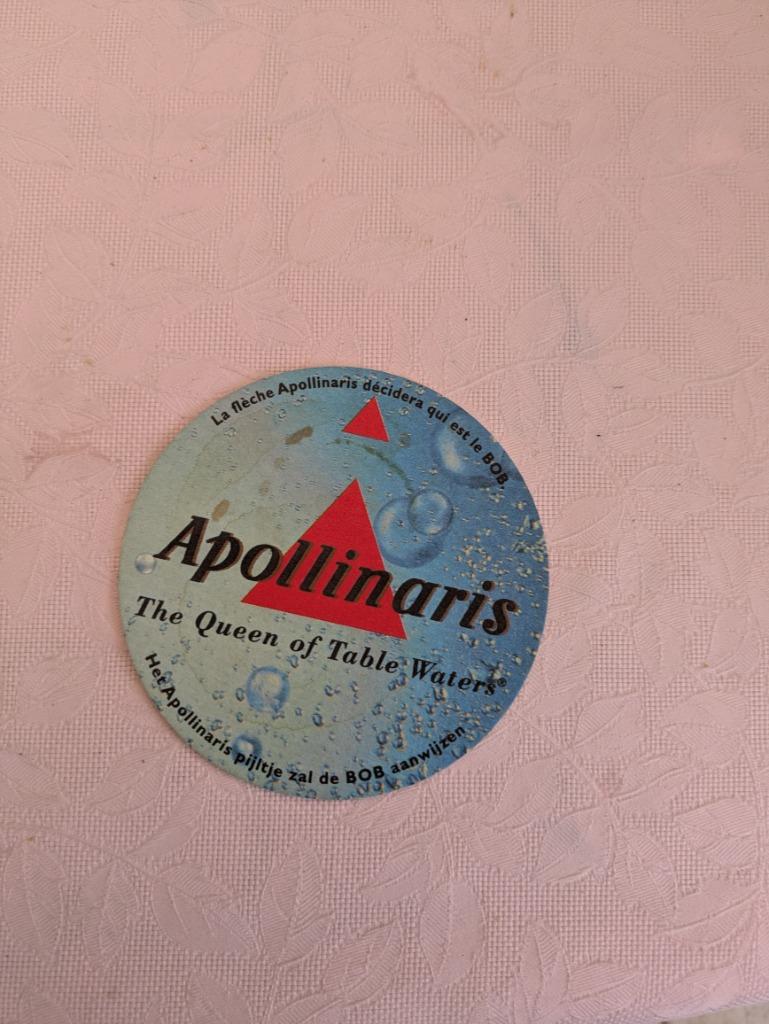 Apollinaris, Ophalen of Verzenden, Zo goed als nieuw, Viltje(s)