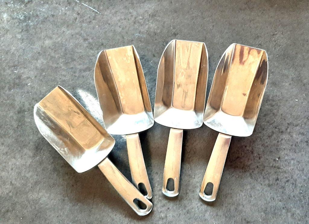 Te koop: Vijf scheppers in Stainless Steel van Ikea., Ophalen, Nieuw, Overige materialen, Overige typen