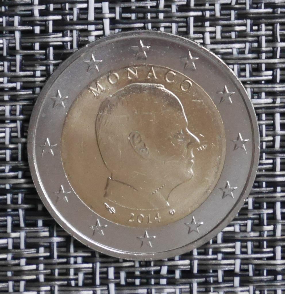 2 euro Monaco 2014 UNC, Postzegels en Munten, Munten | Europa | Euromunten, Verzenden, Monaco, 2 euro, Setje