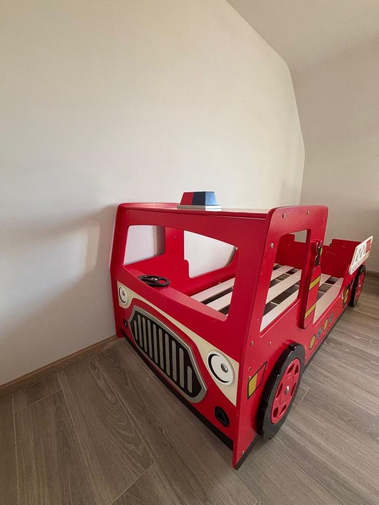 Brandweerbed voor peuter of kleuter, Ophalen, Gebruikt, 90 cm, Eenpersoons