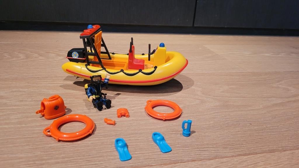 Brandweerman Sam Neptunus boot, Ophalen of Verzenden, Gebruikt