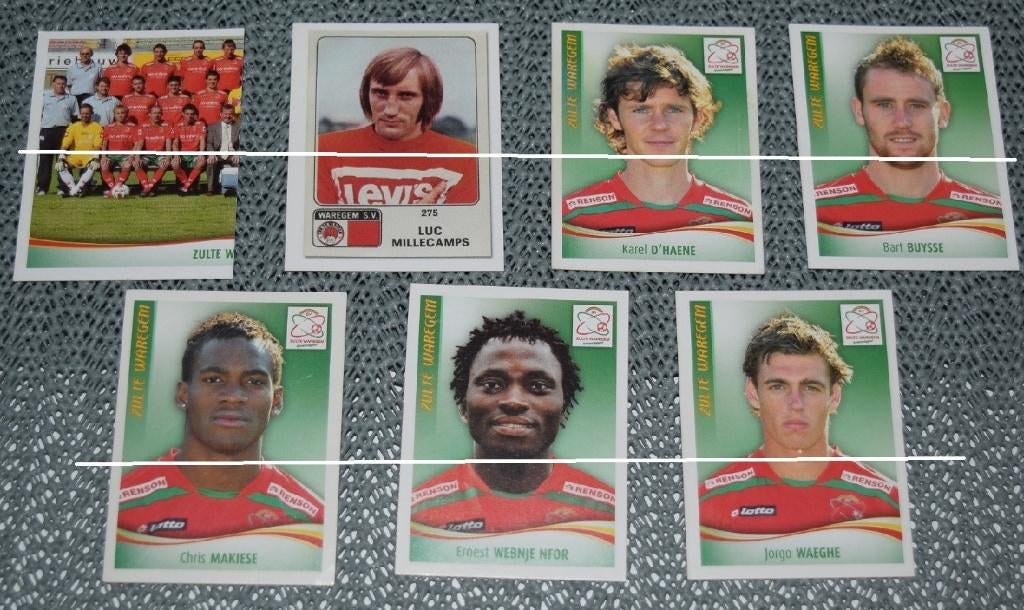Panini Football 2010 Zulte Waregem / 7 stickers, Verzamelen, Ophalen of Verzenden, Nieuw, Poster, Plaatje of Sticker