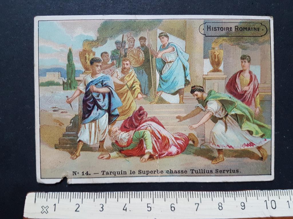 Chromo Chocolat Delespaul Havez LILLE Histoire Romaine, Verzamelen, Gebruikt, Klederdracht, Ophalen of Verzenden, Voor 1940
