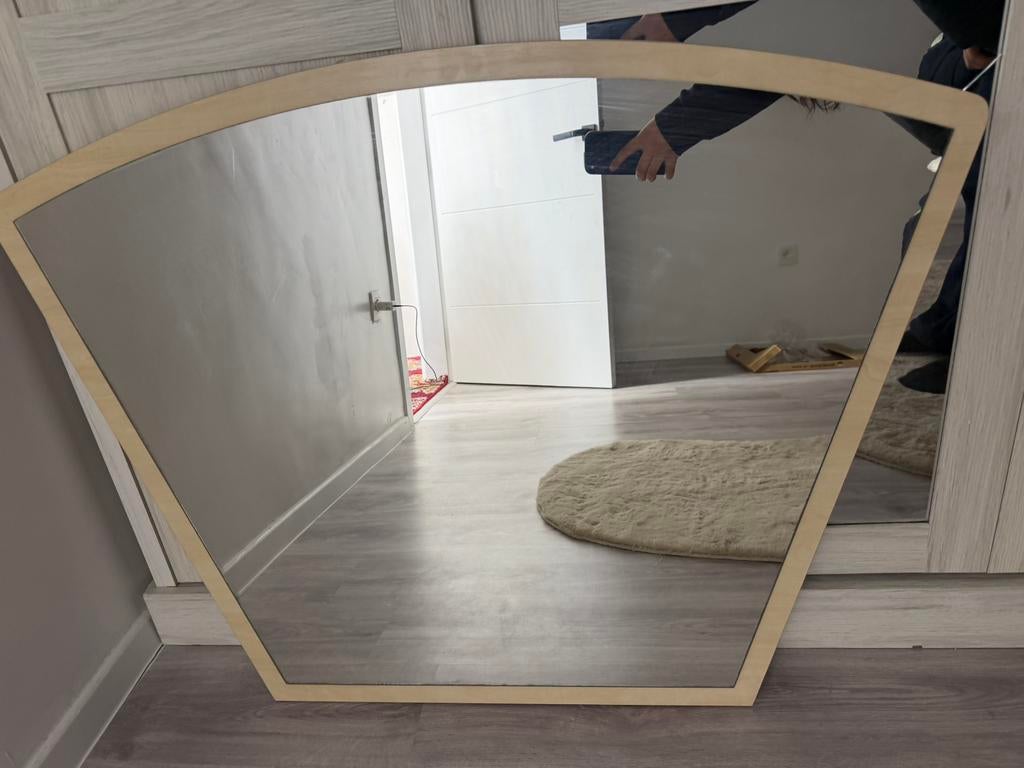 spiegel, Ophalen, 100 tot 150 cm, Zo goed als nieuw, 75 tot 100 cm