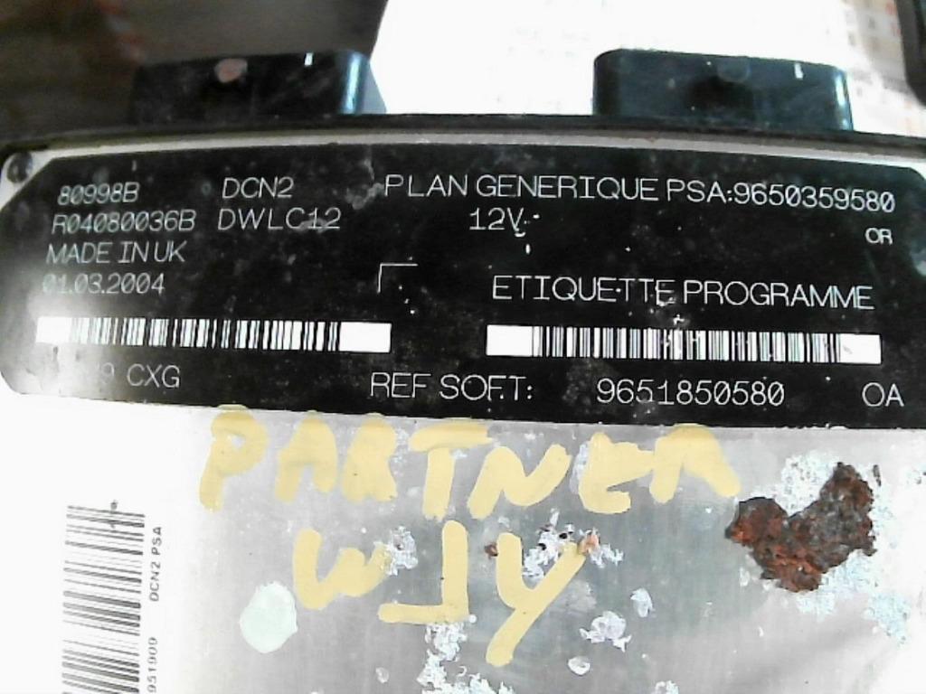 Boitier moteur Peugeot Partner 1.9D 53kw  9651850580 (374), Enlèvement ou Envoi, Utilisé, Peugeot
