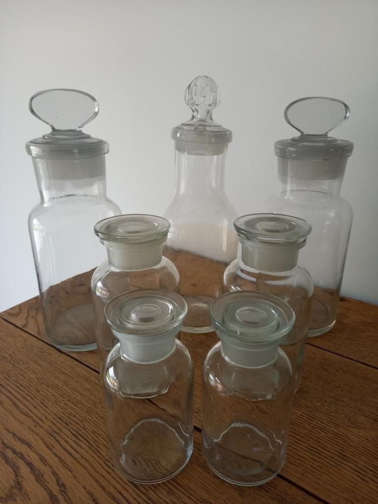 Pots en verre, Maison & Meubles, Enlèvement ou Envoi, Comme neuf