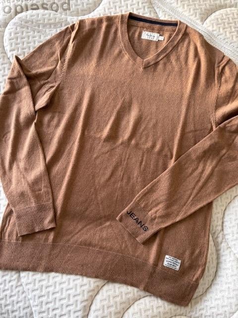 Pull Pepe en jean taille L, Enlèvement ou Envoi, Brun, Pepe Jeans, Taille 52/54 (L)
