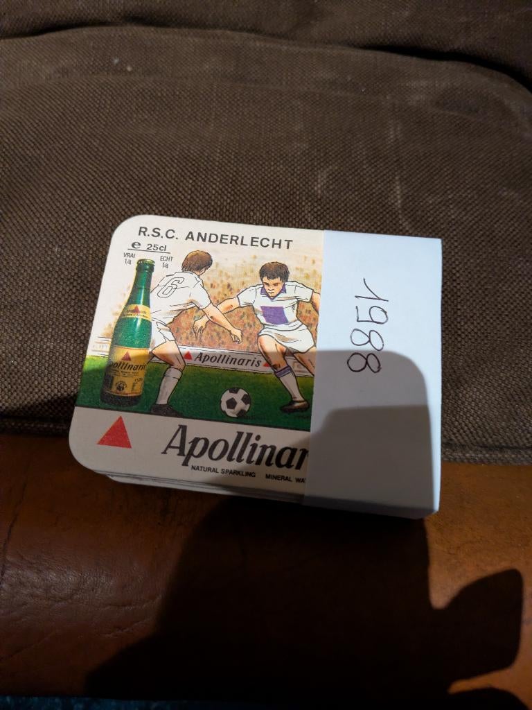 Apollinaris voetbal 1988, Ophalen of Verzenden, Zo goed als nieuw, Viltje(s)
