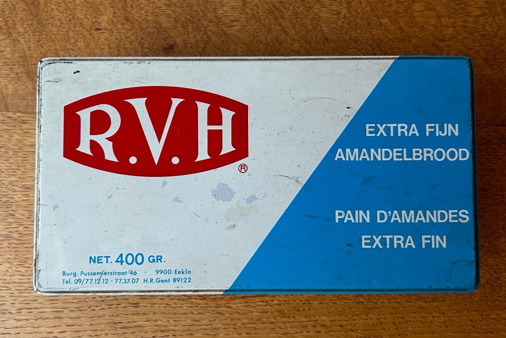 Blikken doos RVH Eeklo, jaren '60-'70, Verzamelen, Ophalen of Verzenden, Gebruikt, Verpakking