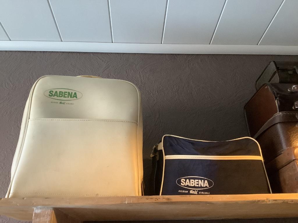 Sabena valiesje + sabena schoudertas, Ophalen of Verzenden, Gebruikt