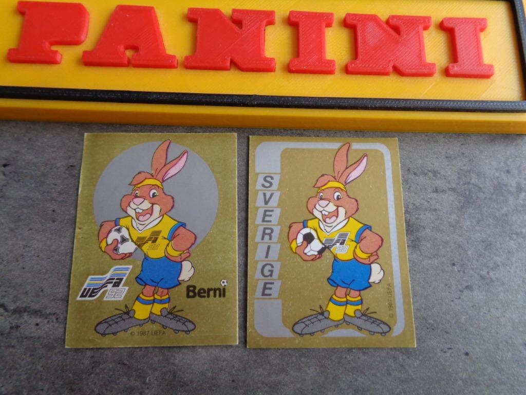 AUTOCOLLANTS DE FOOTBALL PANINI EURO 92 EC 2X BERNI, Enlèvement ou Envoi