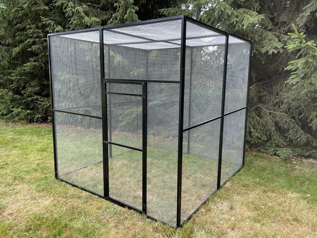 vogelkooi volière kippenren  kattenren ... aluminium 2 x 2m, Ophalen of Verzenden, Nieuw, Aluminium, Vogelkooi