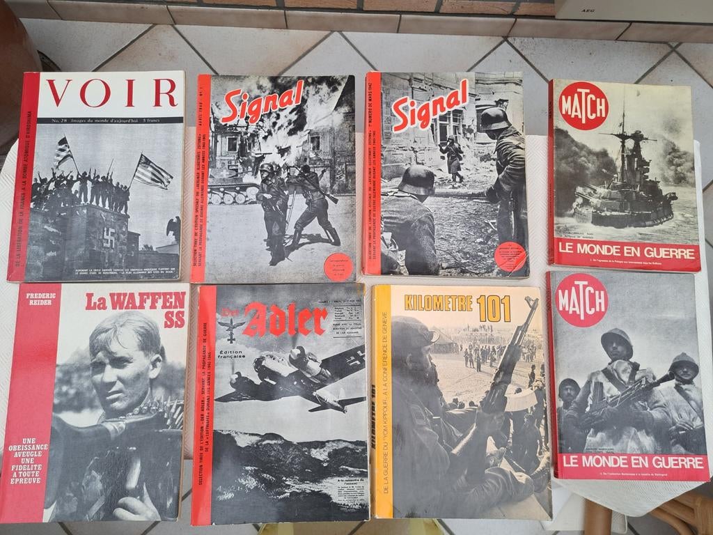 À vendre 8 livres de guerre en français avec de nombreuses p, Enlèvement