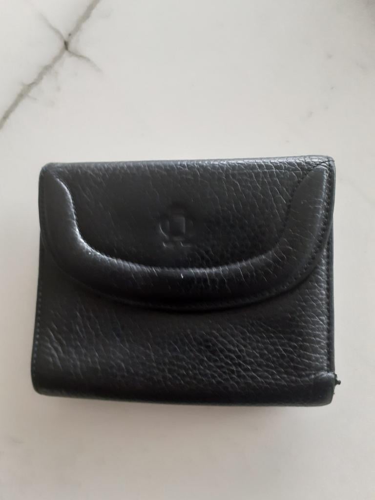 Portefeuille femme noir en cuir, Enlèvement, Comme neuf, Cuir