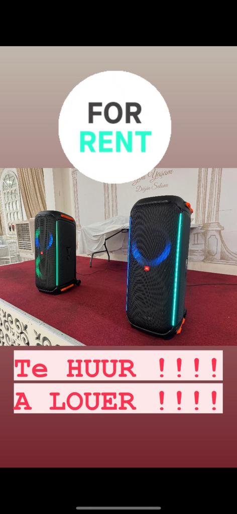 Enceintes a Louer JBL/Karoké/Dj, TV, Hi-fi & Vidéo, Enceintes, Enlèvement, Comme neuf, JBL