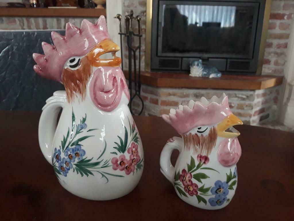 Kannetjes kip Bassano, Antiek en Kunst, Antiek | Keramiek en Aardewerk, Ophalen