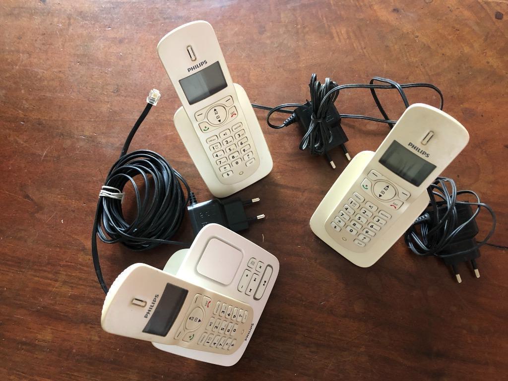 téléphones portables et base téléphonique  avec répondeur/en, Télécoms, Téléphones fixes | Filaires, Utilisé, Enlèvement