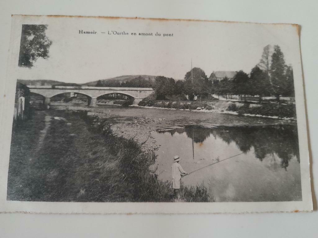 Hamoir 1938 - Ourthe en brug, Ophalen of Verzenden, 1920 tot 1940, Gelopen, Luik