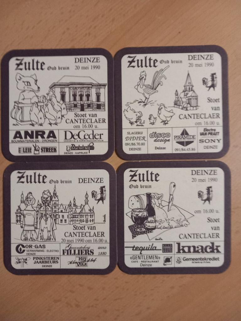 Sous-bocks Zulte (496), Enlèvement ou Envoi, Comme neuf