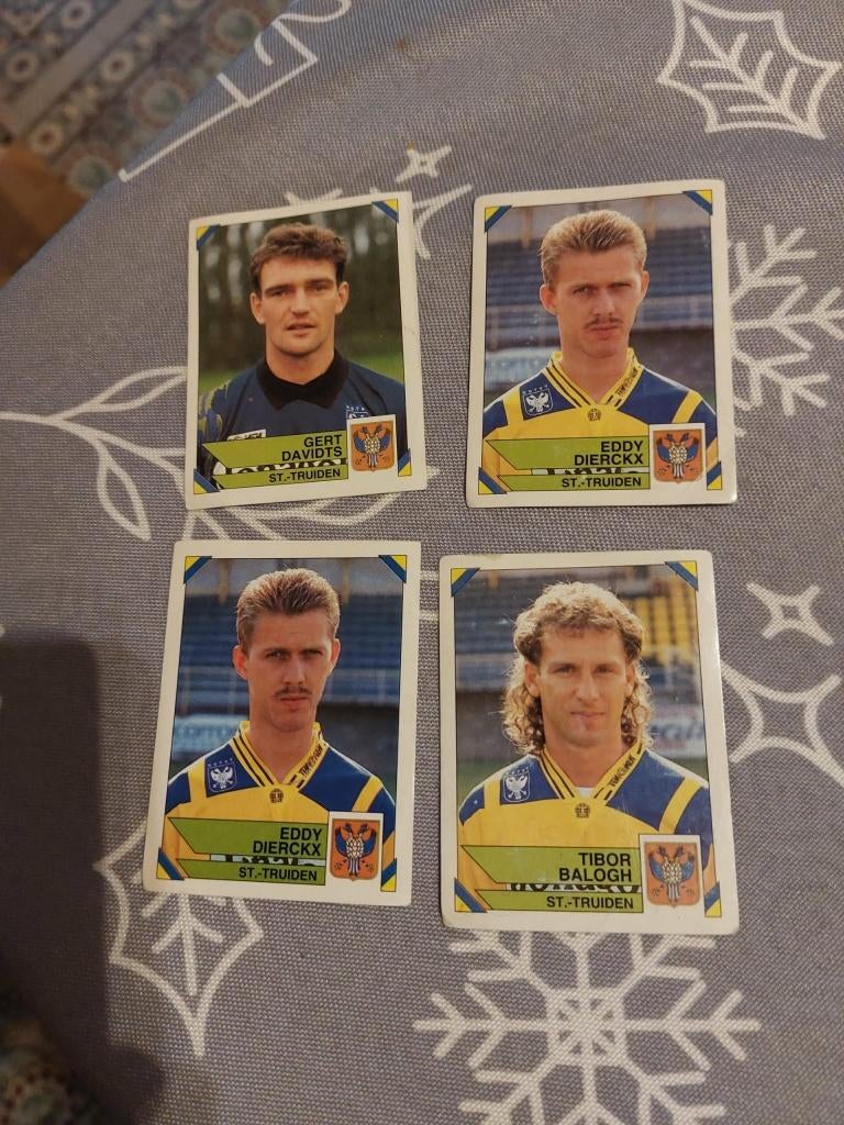 Panini / 4 Stickers / St.-Truiden / Football 95, Enlèvement ou Envoi, Affiche, Image ou Autocollant