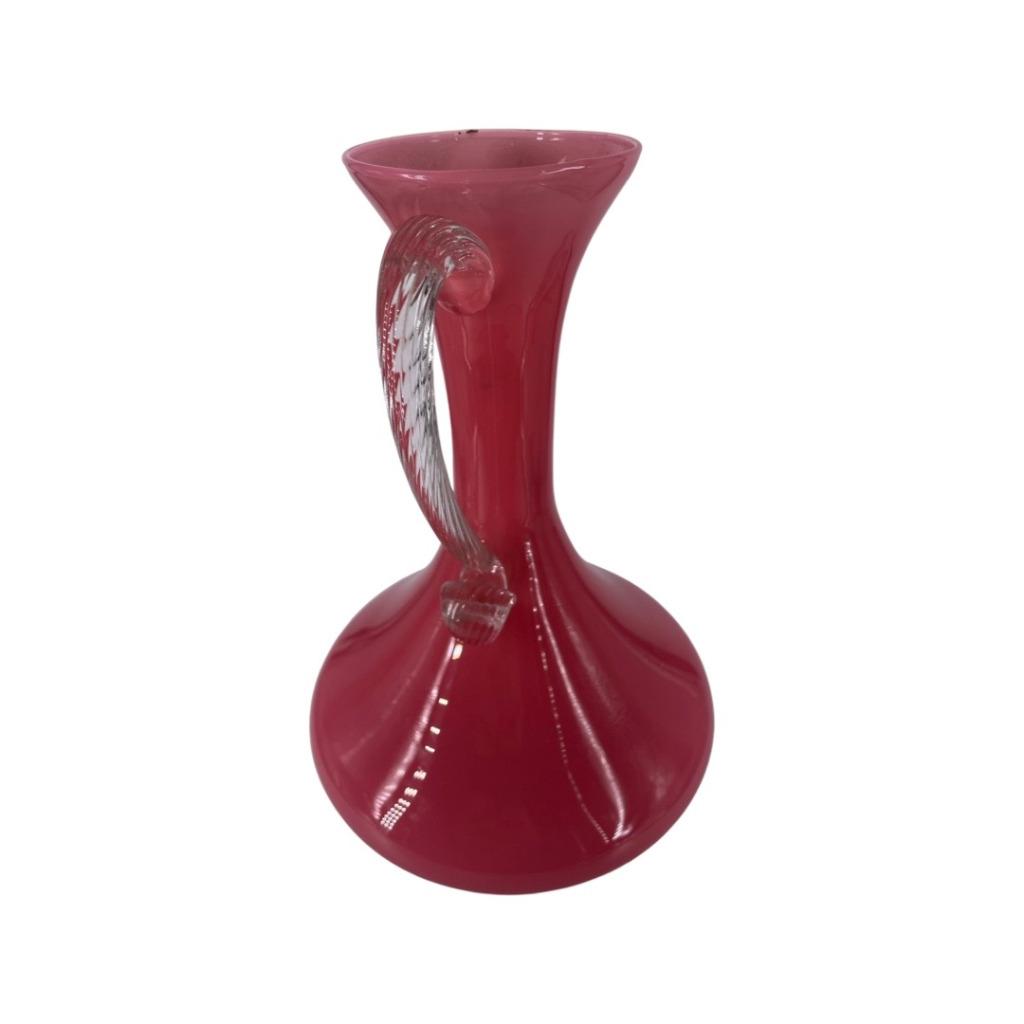 Vase Rose en cristal de Murano, Enlèvement ou Envoi