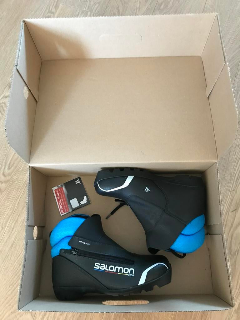 Langlaufen met schoenen voor kinderen (Salomon), Sport en Fitness, Skiën en Langlaufen, Ophalen, 140 tot 160 cm, Schoenen, Salomon