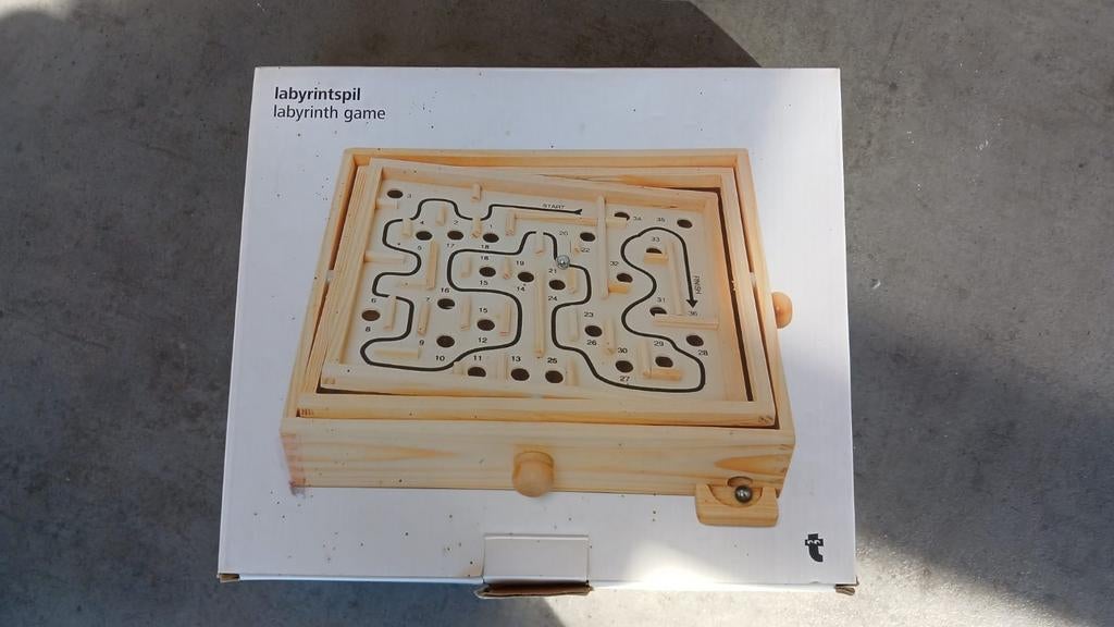 Labyrint spel in hout, Kinderen en Baby's, Speelgoed | Houten speelgoed, Ophalen of Verzenden, Zo goed als nieuw, Overige typen