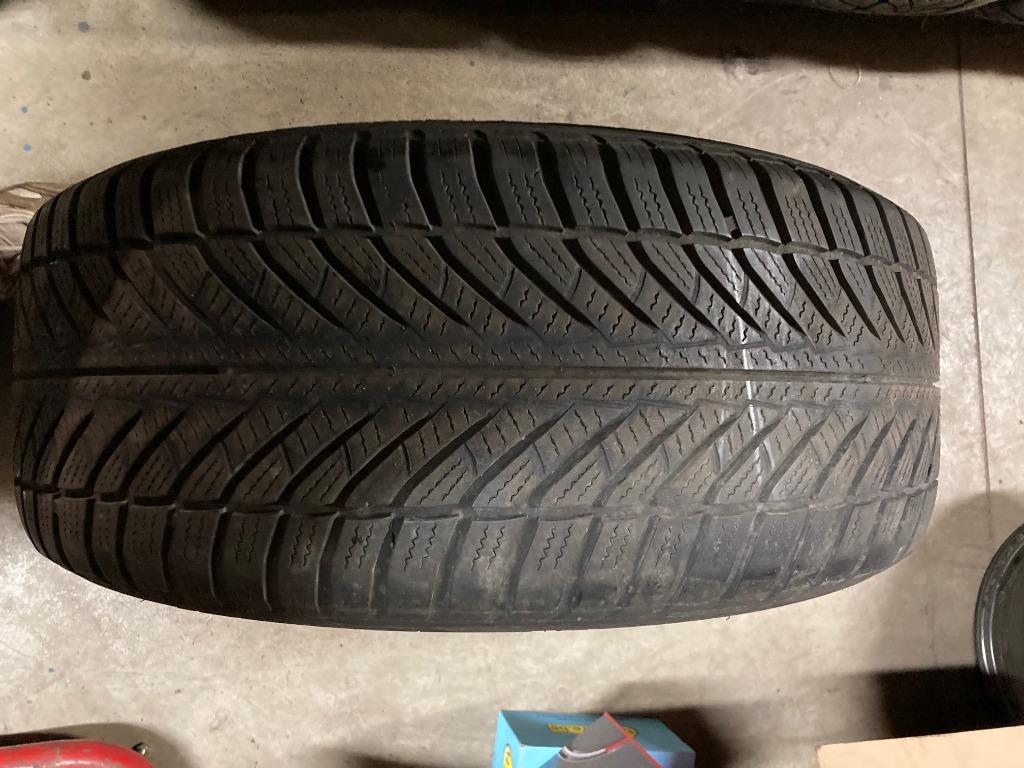 4 jantes alu (5x120) + pneus hiver pour BMW, Enlèvement
