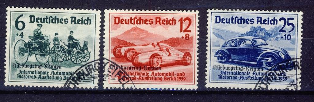 Deutsches Reich 1939 - nr 695 - 697, Verzenden, Duitse Keizerrijk, Gestempeld