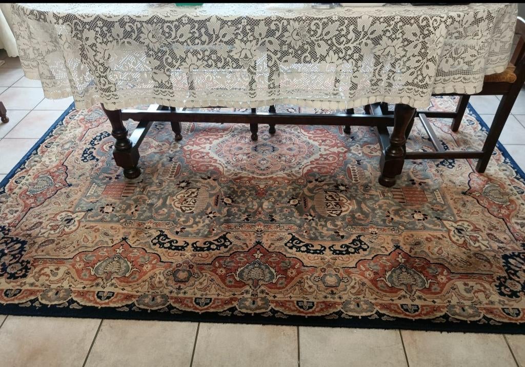 Tapis/pure laine, Enlèvement, Bleu