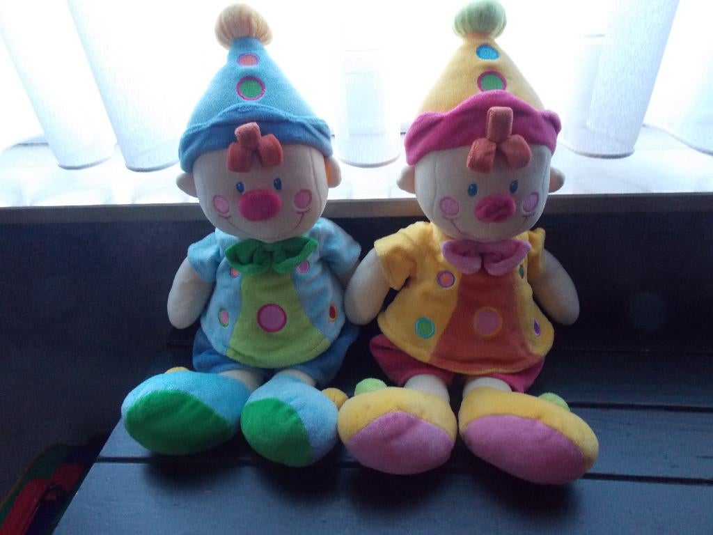 knuffels clowns, Kinderen en Baby's, Speelgoed | Knuffels en Pluche, Ophalen, Zo goed als nieuw