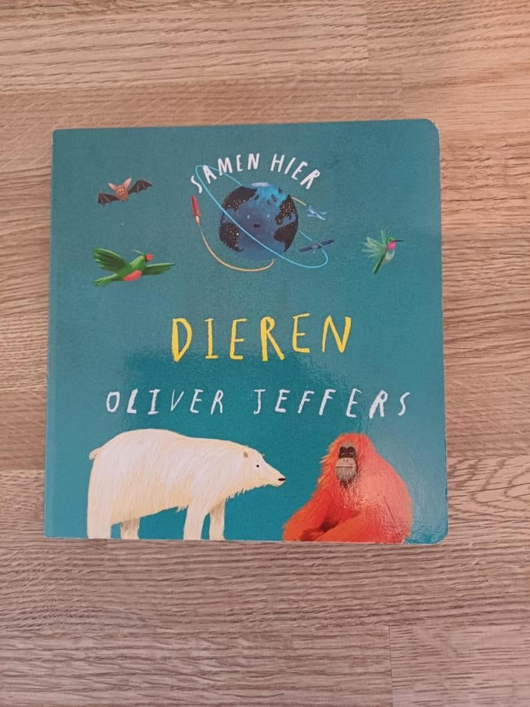 Oliver Jeffers - Samen hier - Dieren (kartonboek), Boeken, Ophalen of Verzenden, Gelezen, Oliver Jeffers