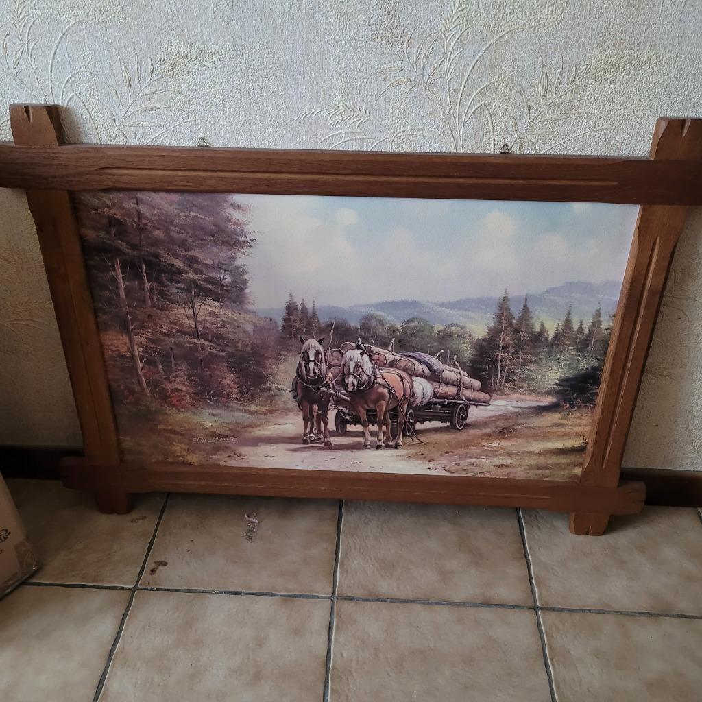 Tableau Chevaux de trait C. Pila Montes, Enlèvement