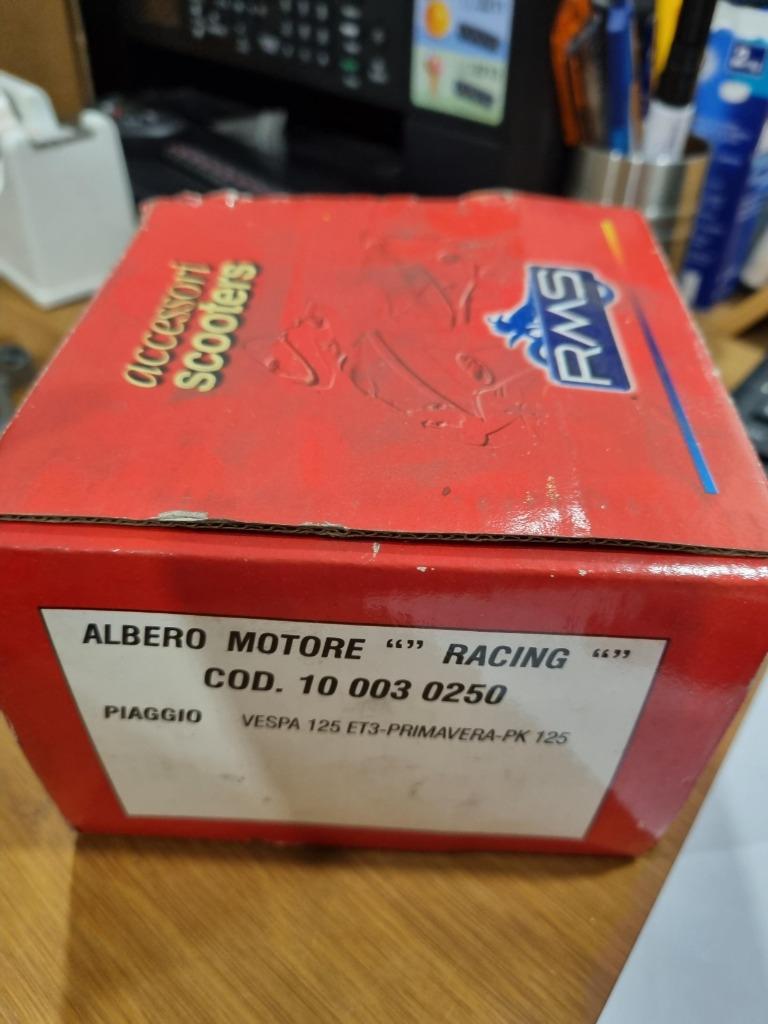 krukas RMS Vespa 125 Primavera ET3-125 PK met 19mm conus, re, Fietsen en Brommers, Brommeronderdelen | Scooters, Nieuw, Vespa