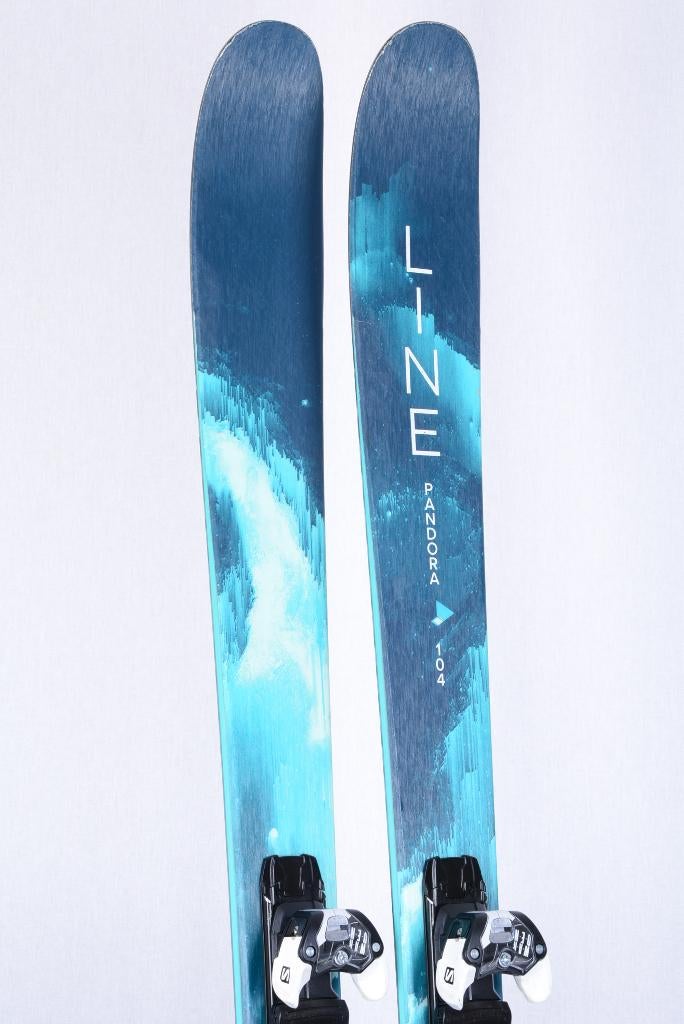 165 freeride ski's LINE PANDORA 104 lagoon, grip walk, 160 tot 180 cm, Gebruikt, Carve, Salomon