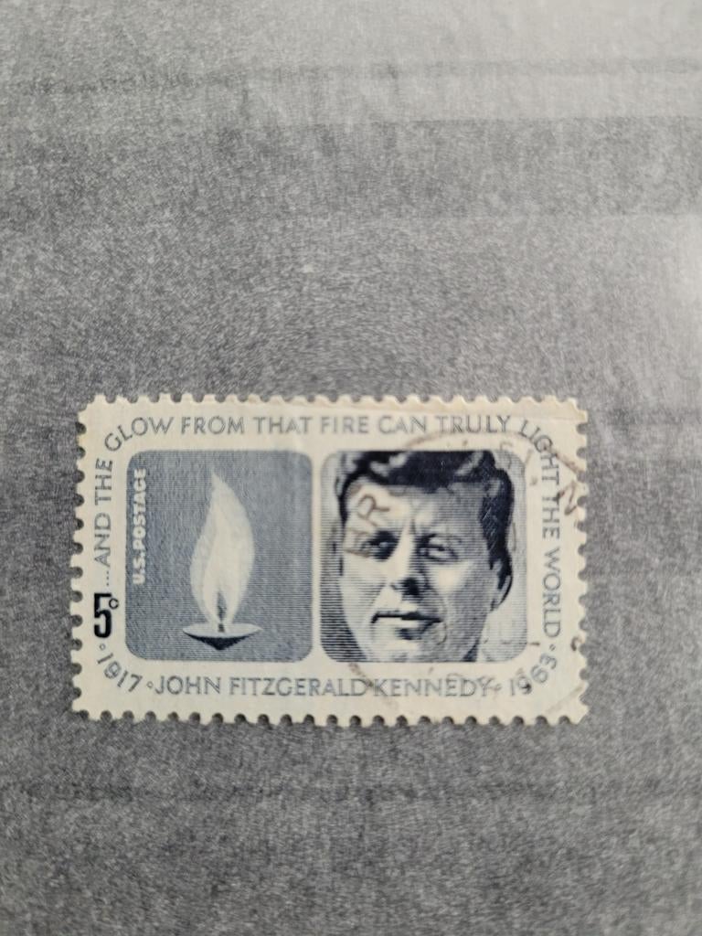 Amerikaanse postzegel van John F. Kennedy, Postzegels en Munten, Ophalen of Verzenden, Gestempeld