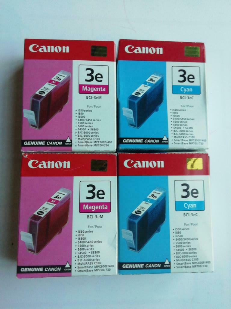 4 x cartouches d'encre Canon, Enlèvement ou Envoi, Comme neuf, Cartridge
