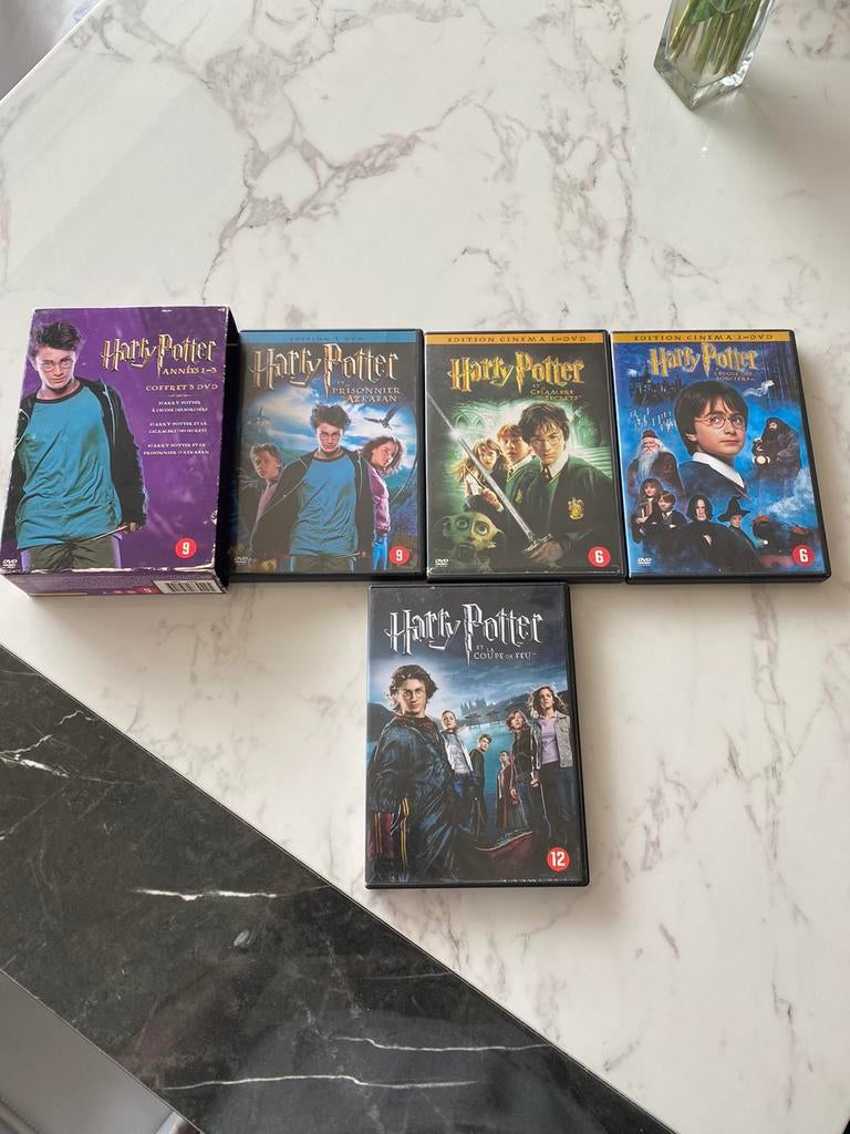 Coffret trilogie harry potter + la coupe de feu, Comme neuf