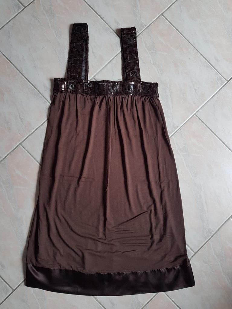 Robe à sequins, Autre, Enlèvement ou Envoi, Comme neuf, Brun