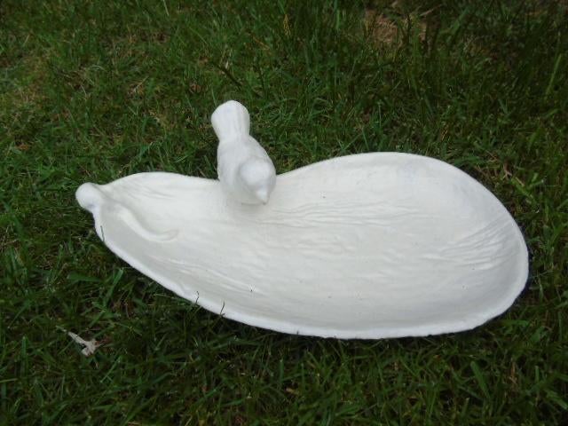 vogeldrinker, witte gietijzeren voerbak, Ophalen of Verzenden, Nieuw