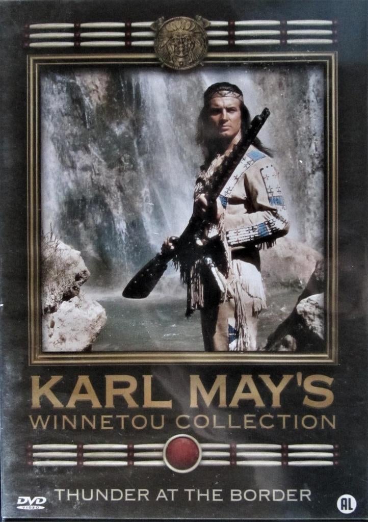 DVD WESTERN- KARL MAY'S WINNETOU, THUNDER AT THE BORDER, Cd's en Dvd's, Dvd's | Actie, Zo goed als nieuw, Overige genres, Alle leeftijden