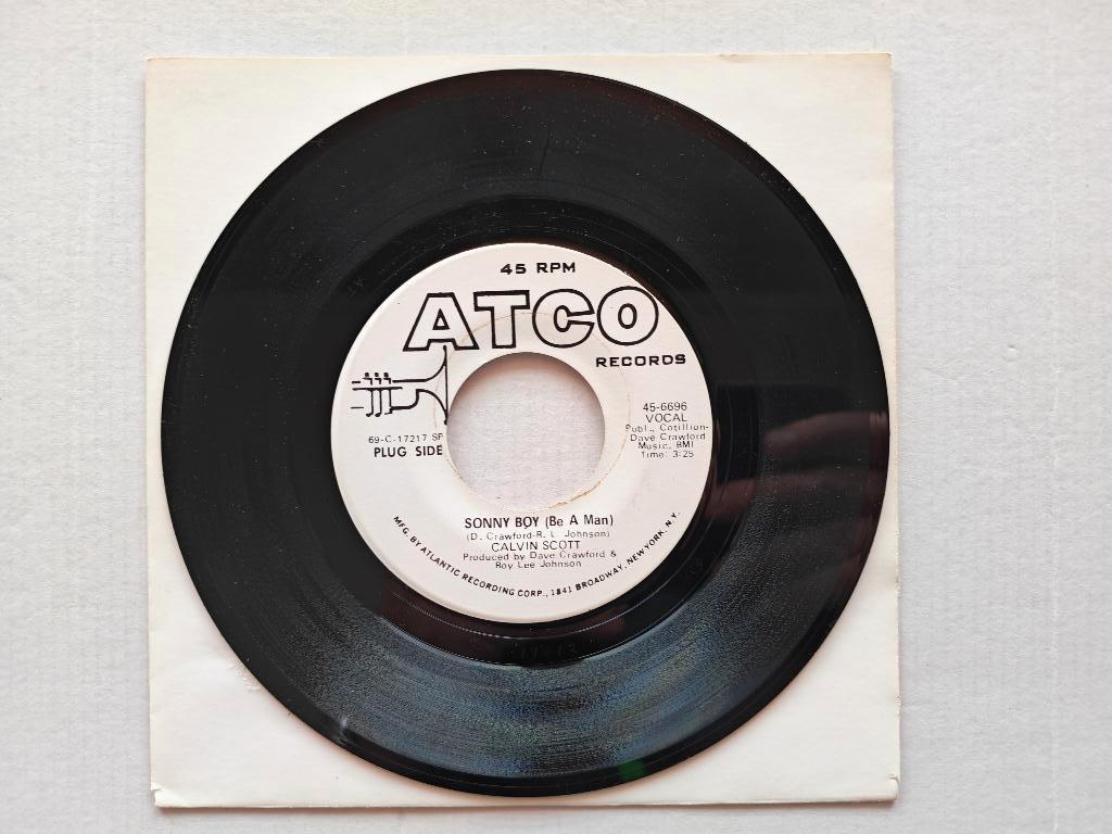 CALVIN SCOTT - Sonny boy (be a man) 45t, 7 inch, Single, Ophalen of Verzenden, Zo goed als nieuw